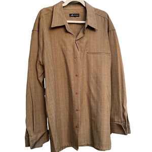 Montique brown button down shirt
